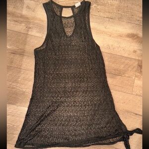 Black Sheer Sleeveless Top